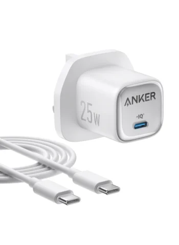 Anker Charger 25W Compact with USB-C & USB-C cable – B2656