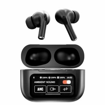 BLACK NEW A9 PRO APPLE AIRPODS ANC/ENC