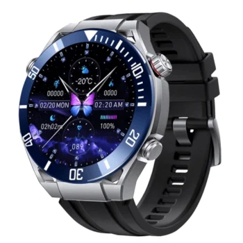 HK5 Hero AMOLED Smartwatch Compass Pattern Alipay Payment NFC Access Control